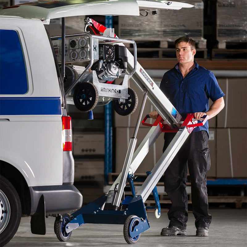 Powered Hand Truck for Material Handling | 309 lb Capacity | 6'2" Lift Height | Battery Powered | Makinex