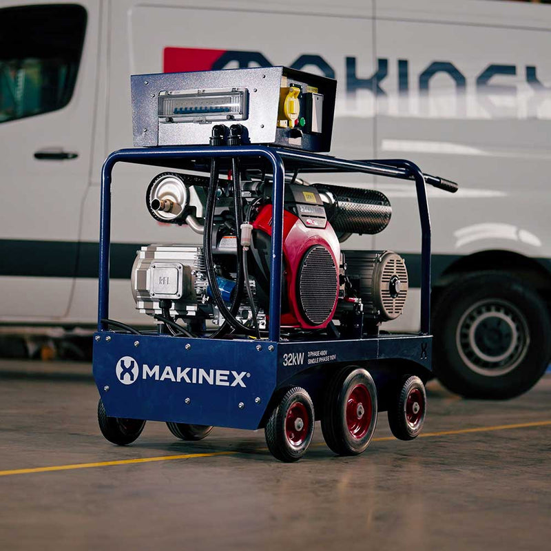 Generator for Job Site | 32kW | Honda Engine | 480V | Dual Phase | Makinex