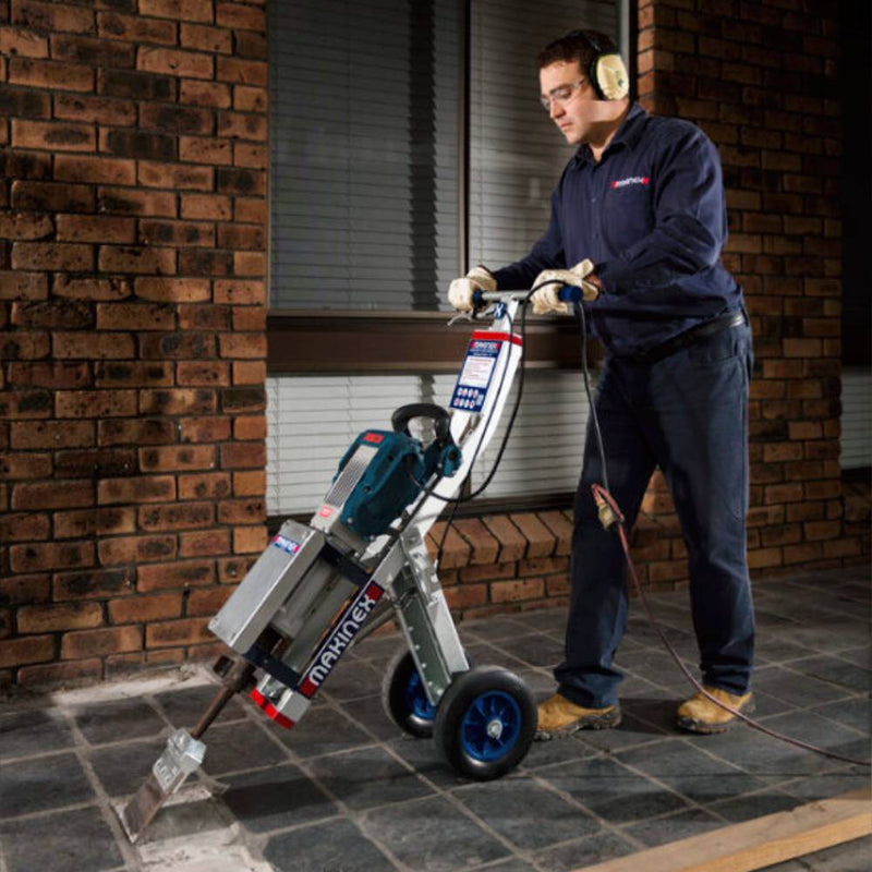 Jackhammer Trolley for Jackhammer | Universal Fit | 35 lb Capacity | 6x Faster Demolition | Makinex