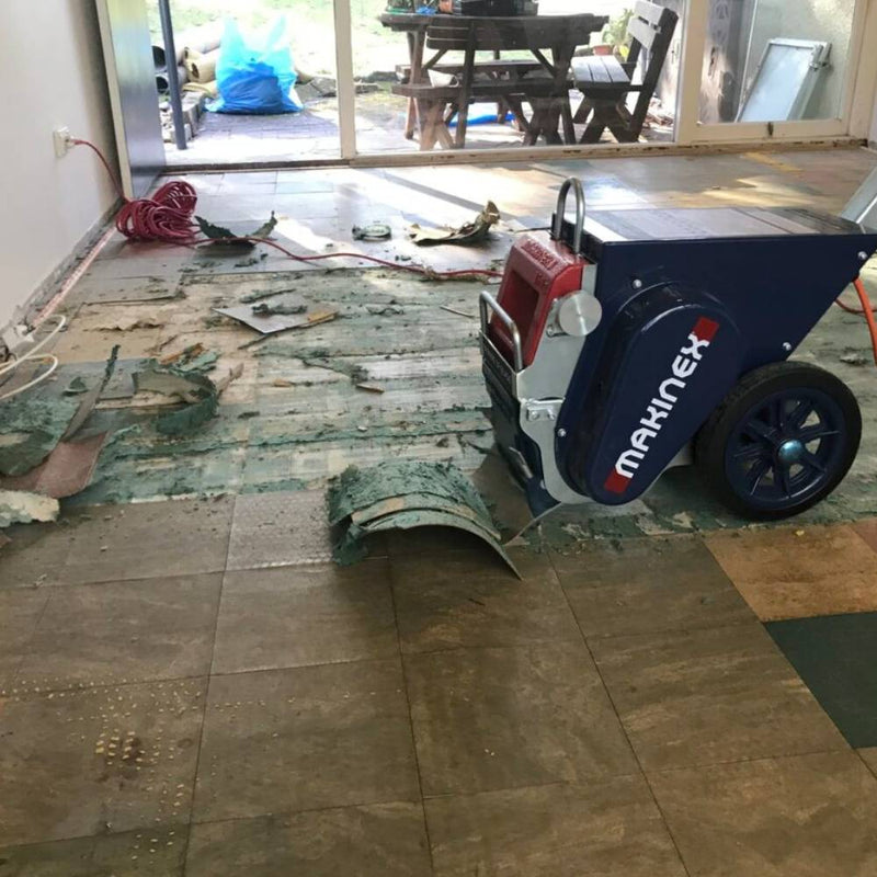 Vinyl Floor Stripper | ¾ HP Electric Motor | 35 lb Cutting Weight | Makinex