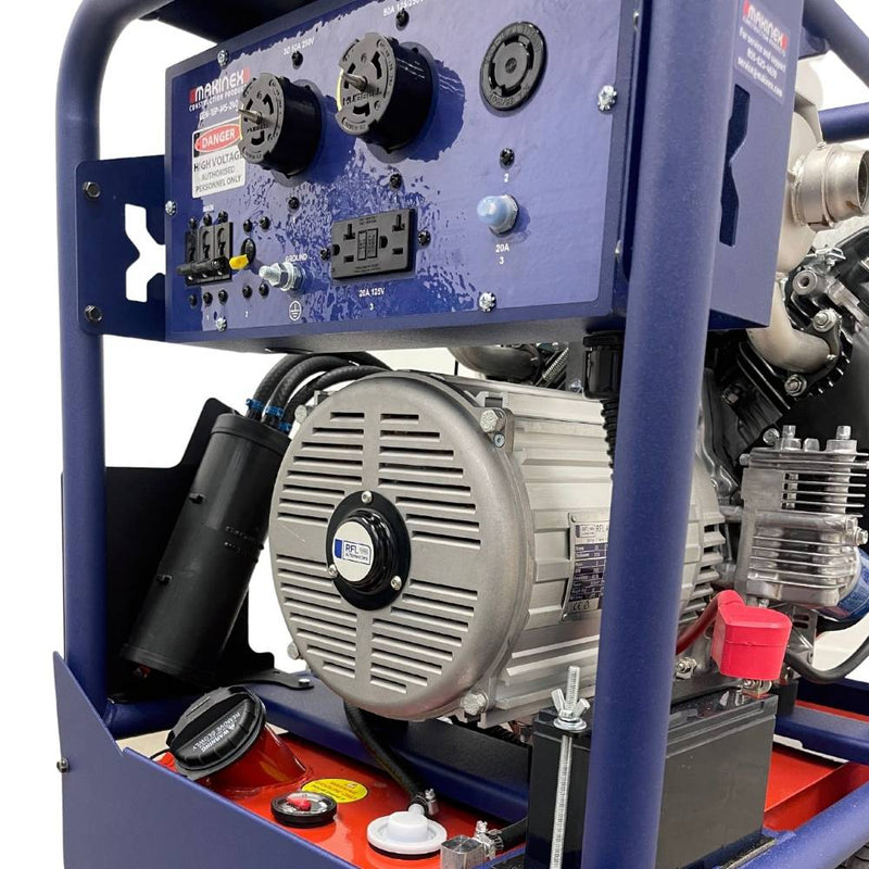 Makinex Portable Generator for Job Site | 16kW | Honda GX690 | 240V USA-Spec | Dual Phase | Makinex