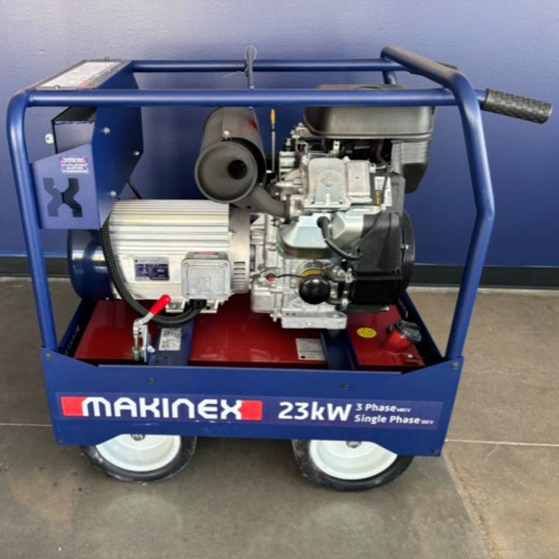 Generator 23kW | VanGuard | 480V for Construction Equipment | Dual-Phase Capability | Briggs & Stratton Engine | Compact Design | Makinex