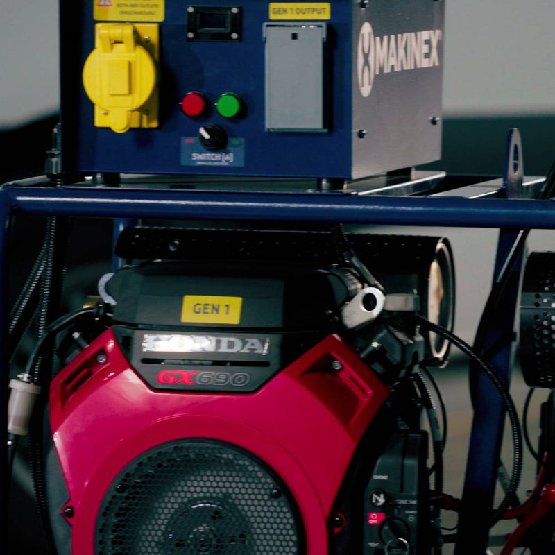 Generator for Job Site | 32kW | Honda Engine | 480V | Dual Phase | Makinex