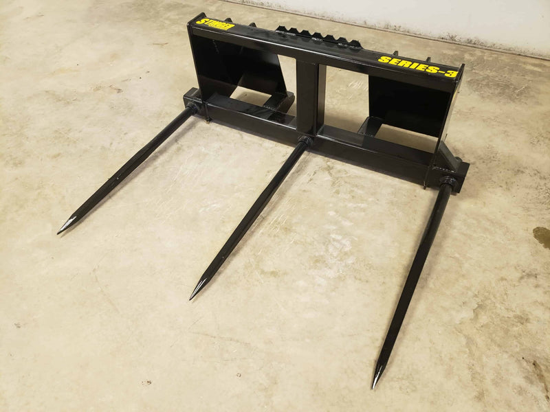 Bale Spears Skid Steer Attachment
