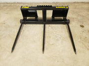 Bale Spears Skid Steer Attachment