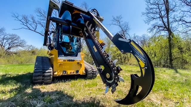 Bigfoot Trencher Attachment for a Skid Steer
