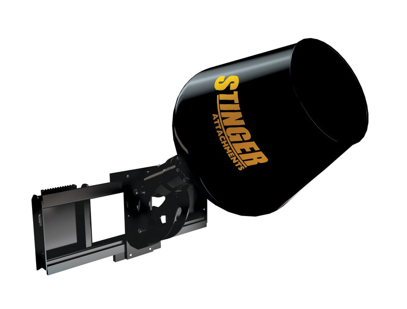 Cement Mixer Attachment for a Skid Steer