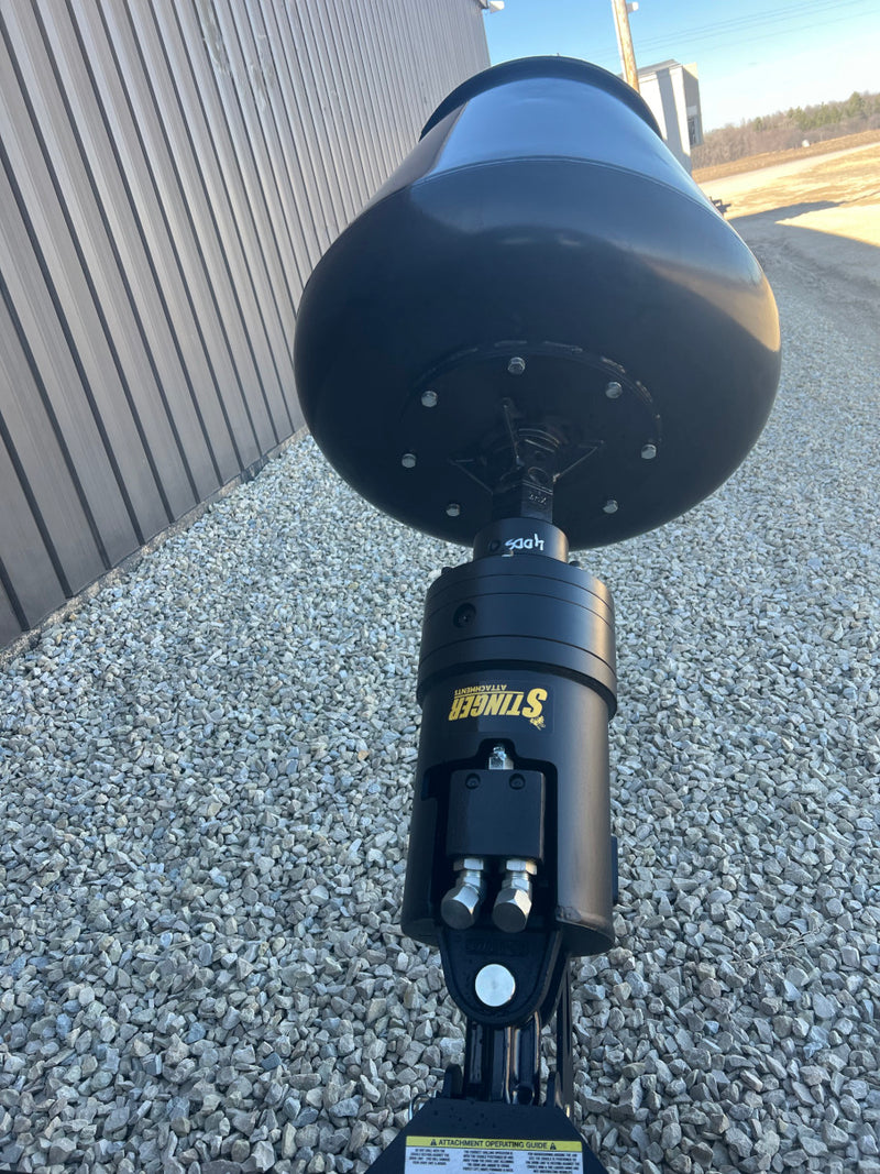 Cement mixer underside view