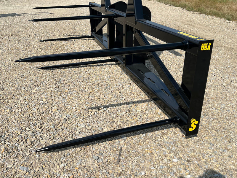 Skid Steer Bale Spear – Series 5XD (BS5-3XD) 3 Bale or (BS5-5XD) 5 Bale Large Round Bale Mover - Image 8
