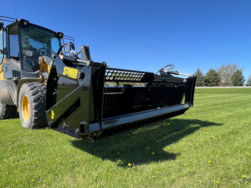 Rock Catcher Rattachment Tractor Rock Bucket With Reel Attachment – Fast Efficient Rock Removal ...
