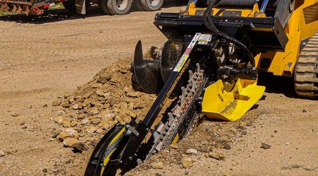 Bigfoot Trencher Attachment for a Skid Steer
