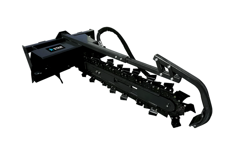 Trencher for Skid Steer | 48" Capacity | 15" Auger | Star Industries