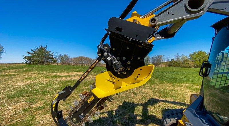 Bigfoot Trencher Attachment for a Skid Steer