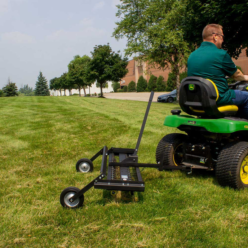 Tine Rake Dethatcher for Tractor | 60" | Tow Behind | Flex-Tine Technology | JRCO