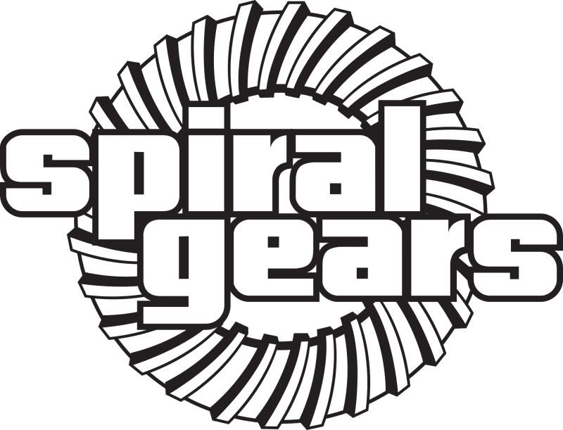 Close-up of spiral gears used in BEFCO CYCLONE SUPER-FLEX mower, enhancing power transmission and durability.