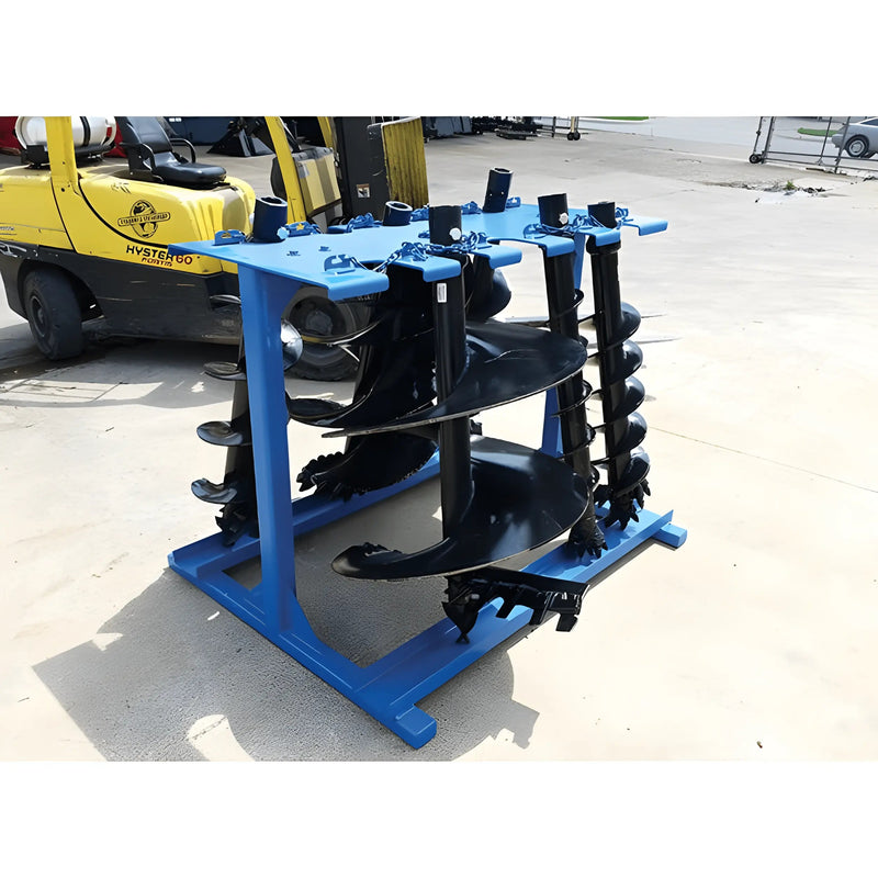 Auger Rack for Skid Steer | Heavy-Gauge Steel | Star Industries