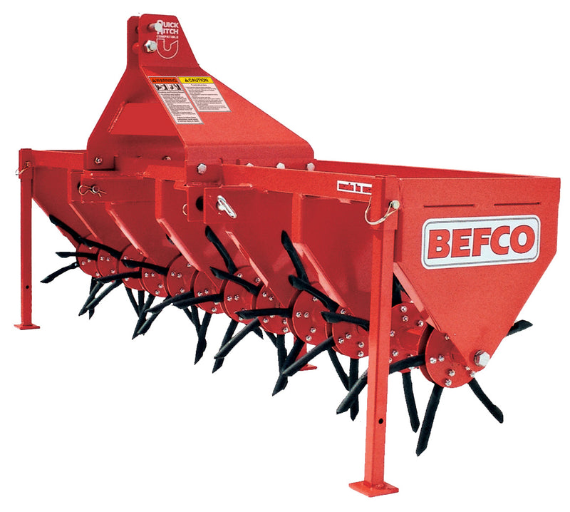 BEFCO core aerator with multiple rotors and replaceable spoons, highlighting its robust design and functionality.