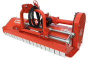 BEFCO Hurricane H40-S flail mower with side-shift capability for compact tractors, ideal for heavy-duty mowing.