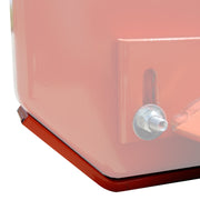 BEFCO grading scraper's adjustable ripping shank with replaceable tip for breaking compacted soil.