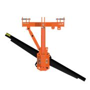 Top view of BEFCO rear blade, showcasing adjustable tilt and angle features for precise grading and snow removal.