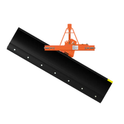 BEFCO quick hitch compatible attachment in orange, designed for easy and fast connection to tractors.