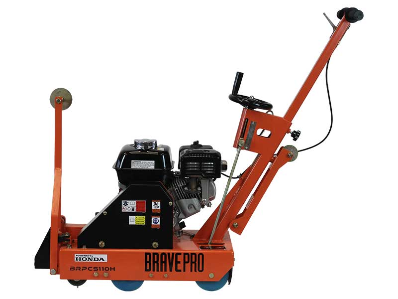 BravePro Green Concrete Saw for Professional Cutting | 10" Blade | 3.25" Cut Depth | Brave