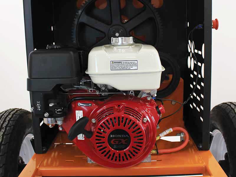 9 Cubic Foot Steel Drum Mortar Mixer for Construction | Honda GX240 Engine | 2.5-3 Bag Capacity | Brave