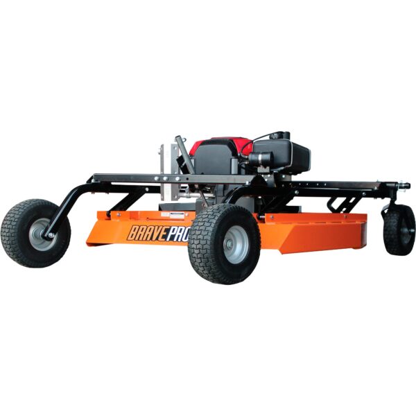 BravePro 44 Inch Rough Cut Tow Behind Trail Cutter for ATV UTV | 23HP Honda Engine | 2.5" Cutting Capacity | Brave