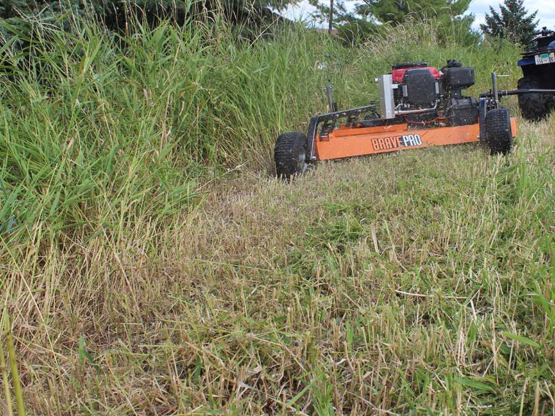 BravePro 57" Rough Cut Mower for ATV/UTV | 20.8 HP Honda Engine | Electric Start | Brave