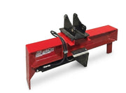 Red EIP excavator log splitter attachment with hydraulic system, designed for 22–35 ton splitting force.