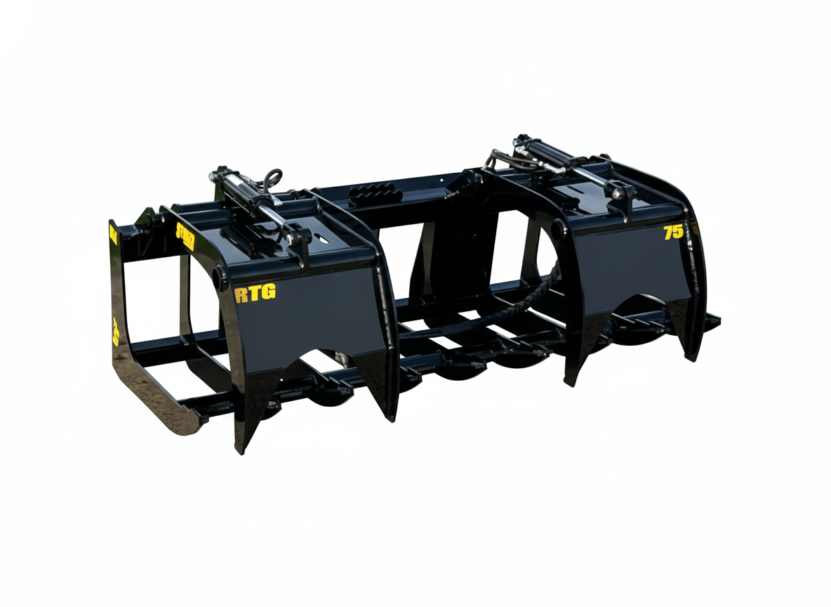Skid Steer Root Grapple Attachment – Heavy-Duty Land Clearing and ...
