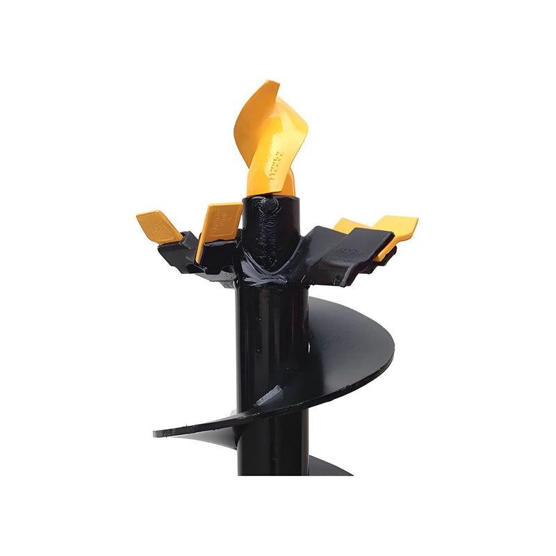 Single Flight Auger Bit for Hydraulic Auger Drive | 6"-36" | Heavy-Duty Steel | Single Flight Design | Star Industries