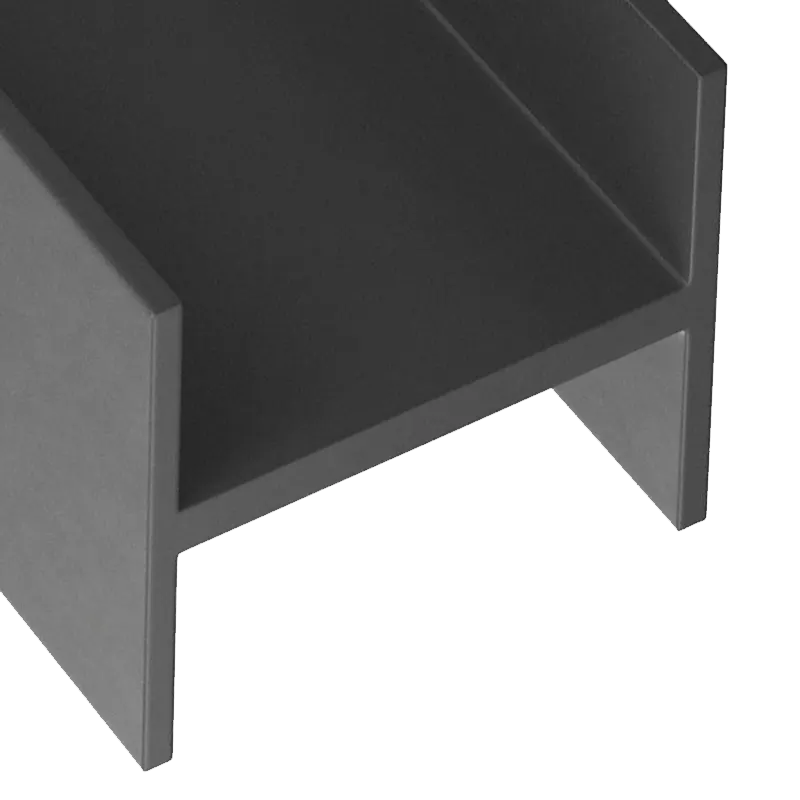 Detailed view of the heavy-duty I-beam frame of the BEFCO BPL HD Soil Pulverizer, showcasing durability.