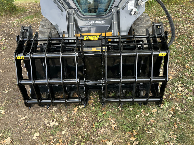Skid Steer CG Clam Grapple (CG) from Stinger Attachments