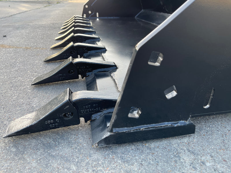 Extreme Duty Skid Steer Bucket for Skid Steer | 72"-96" | AR400 Wear Plates | Reinforced Construction | Star Industries