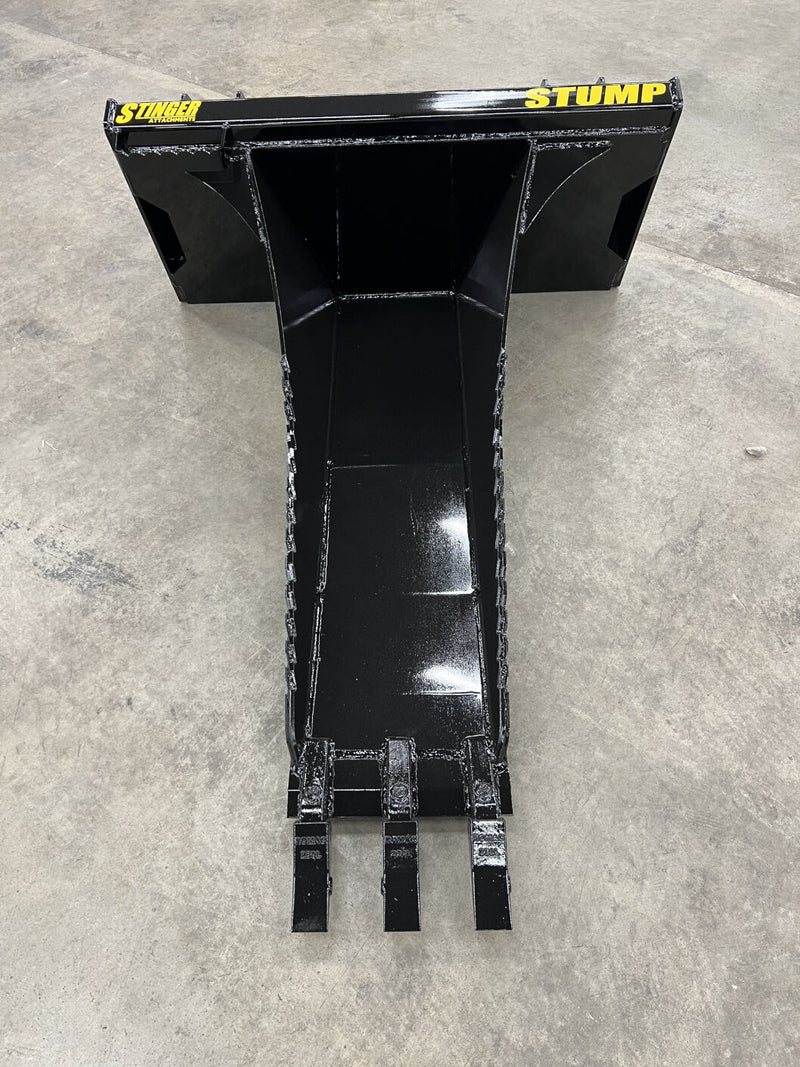 Skid Steer Stump Bucket (STB) from Stinger Attachments