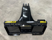 Front view of Tractor Stump Bucket displaying the sharp cutting teeth and heavy-duty build.
