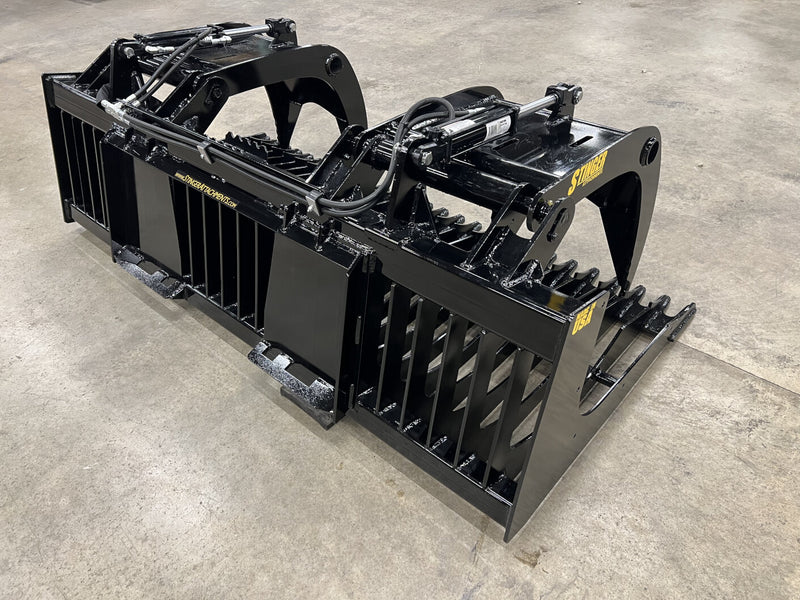 Skid Steer Rock Grapple Bucket (RG) from Stinger Attachments