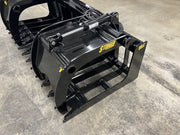 Side Close Zoom of Stinger Attachments Heavy Duty Grapple Bucket