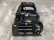 Side View of Stinger Attachments Heavy Duty Grapple Bucket