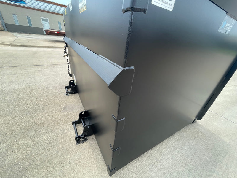 Trash Hopper for Forklift | 5′-7′ | 3/16" Steel | Universal Fork Pocket | Star Industries