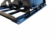 Close-up of EIP Land Plane's dual cutting edges, showcasing durable steel construction for efficient grading.