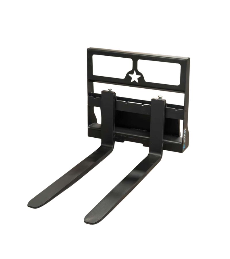 Class 1 Forks for Mini Skid Steer | ITA Style Frame | 4" Fork Width | Star Industries