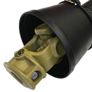 BEFCO MOLE post hole digger's enclosed driveline yoke, providing enhanced safety and protection from debris.