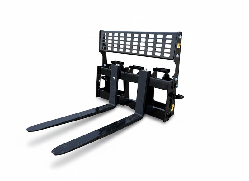 Wheel Loader Pallet Forks Attachment – Solid Back Frame Heavy-Duty Material Handling