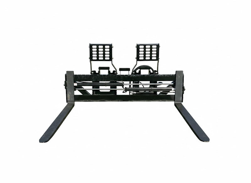 Wheel Loader Pallet Forks Attachment – Walk-Thru Frame Hydraulic Material Handling