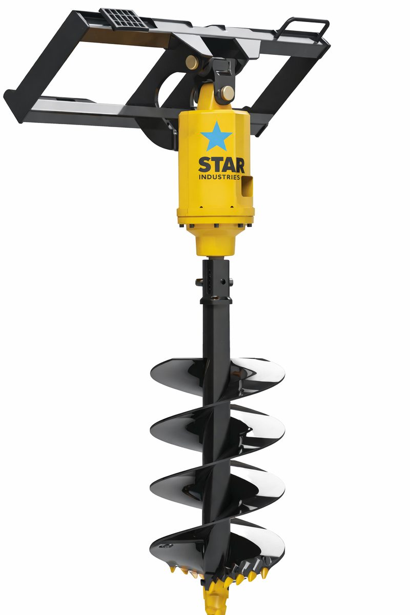 Hydraulic Auger for Skid Steer | 6-35 GPM | Up to 36" Diameter | Star Industries