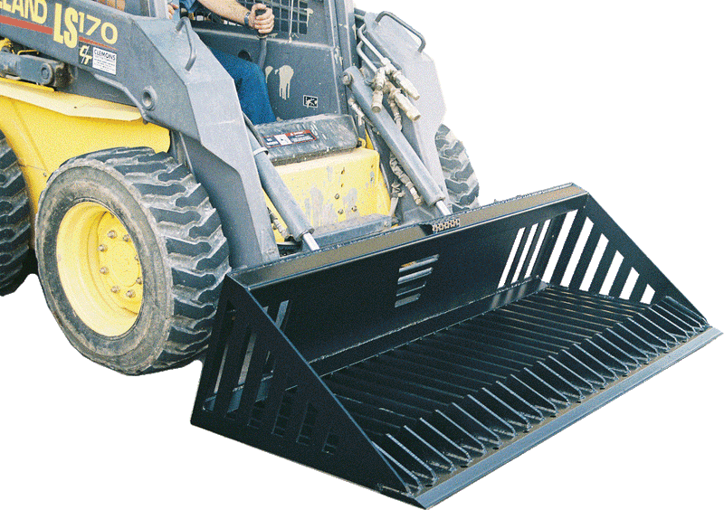 Skeleton Bucket for Skid Steer | 66"-84" | Universal Quick-Attach | Reinforced Steel | Star Industries