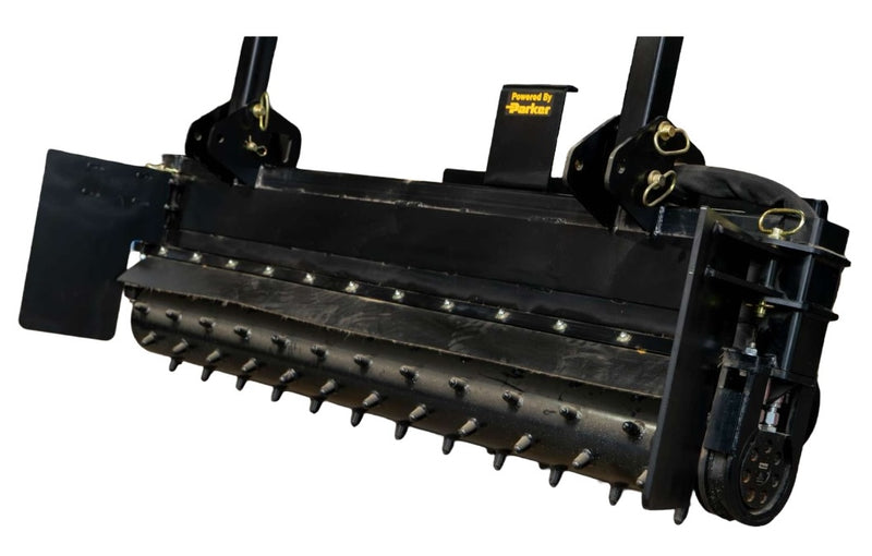 72" Power Rake for Skid Steer | Bi-Directional Drum | Carbide Teeth | Star Industries