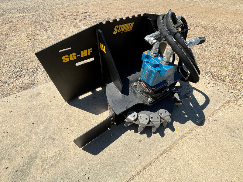 Skid Steer Stump Grinder from Stinger Attachments